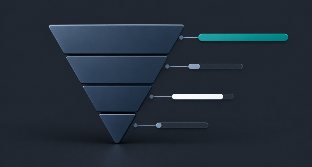 B2B Paid Advertising funnel